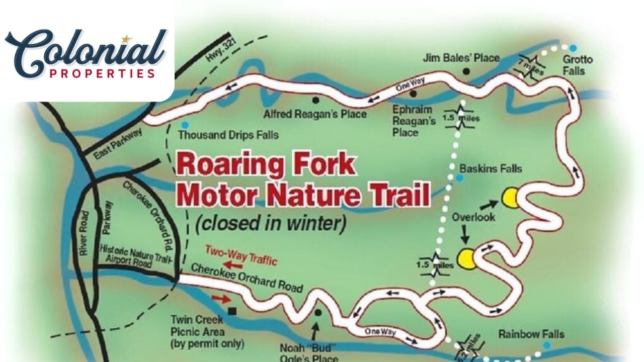 Roaring Fork Motor Nature Trail Map Roaring Fork Motor Nature Trail Map