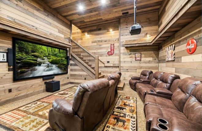 9 Reasons to Book a Smoky Mountain Cabin with a Private Movie Theater